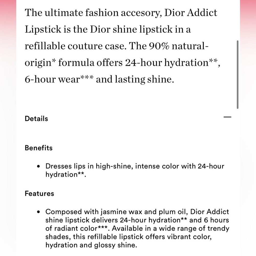 Dior 'Rose des Vents' Addict Shine Lipstick - Picture 10 of 11